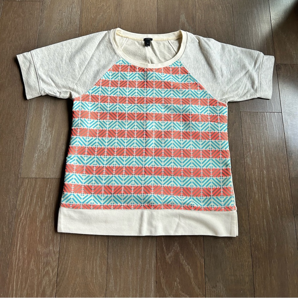 J. Crew short sleeved sweat shirt sz S